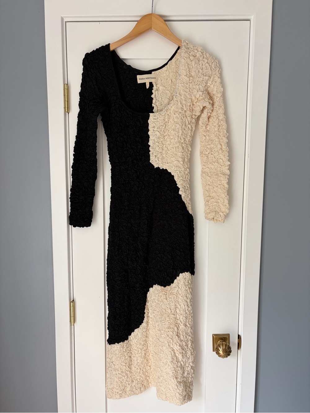 Mara Hoffman Amy Popcorn Midi Dress